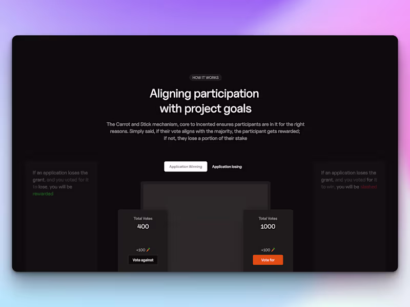 Cover image for Incented (Framer landing page)