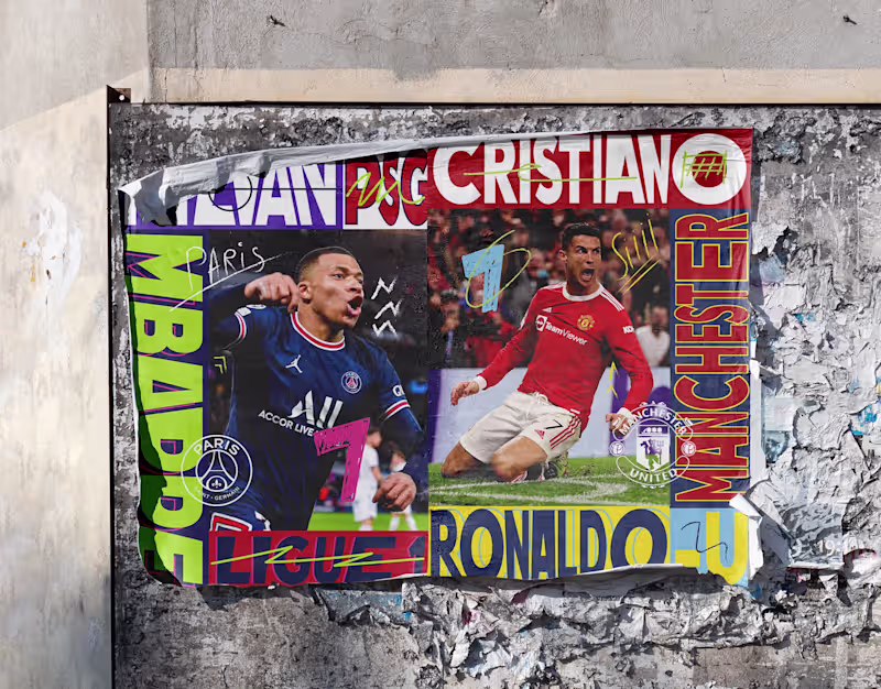 Cover image for Football sports design posters