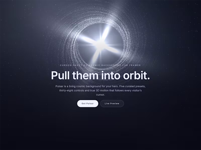Cover image for New drop: Pulsar 🌌 a