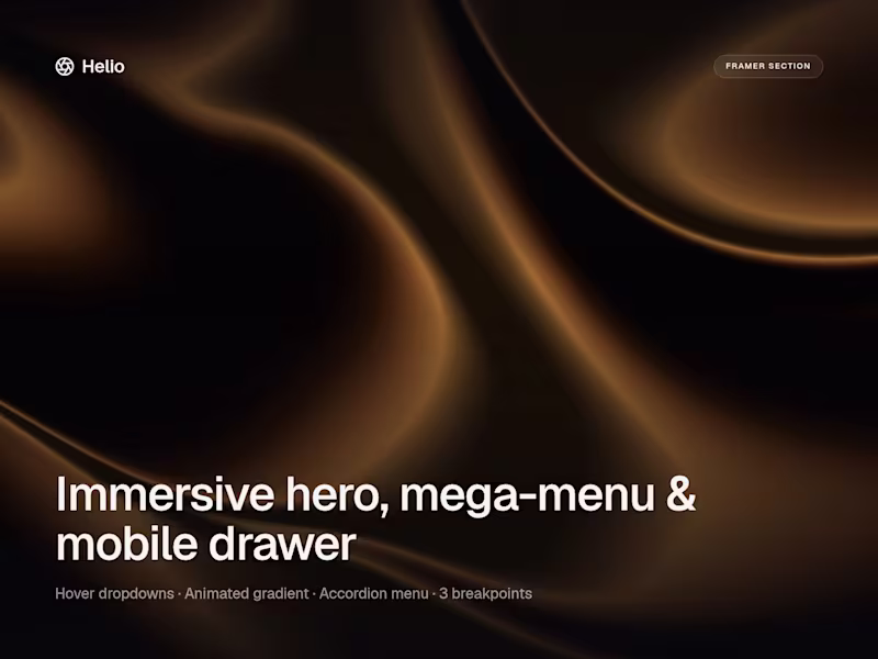 Cover image for New drop: Helio Hero & Menu for