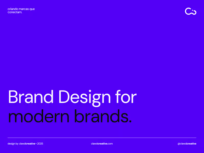 Cover image for Brand Design for modern brands.