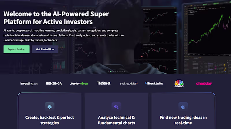 Cover image for Full-stack Development for TrendSpider platform