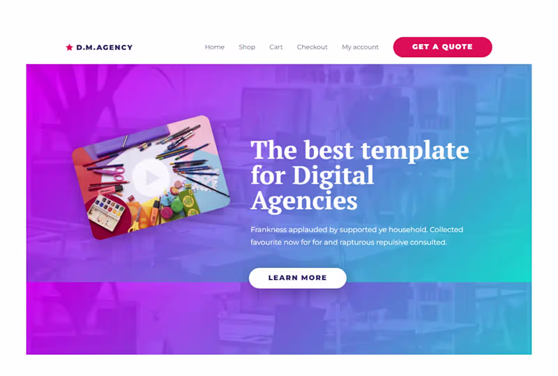Cover image for Digital Agency website