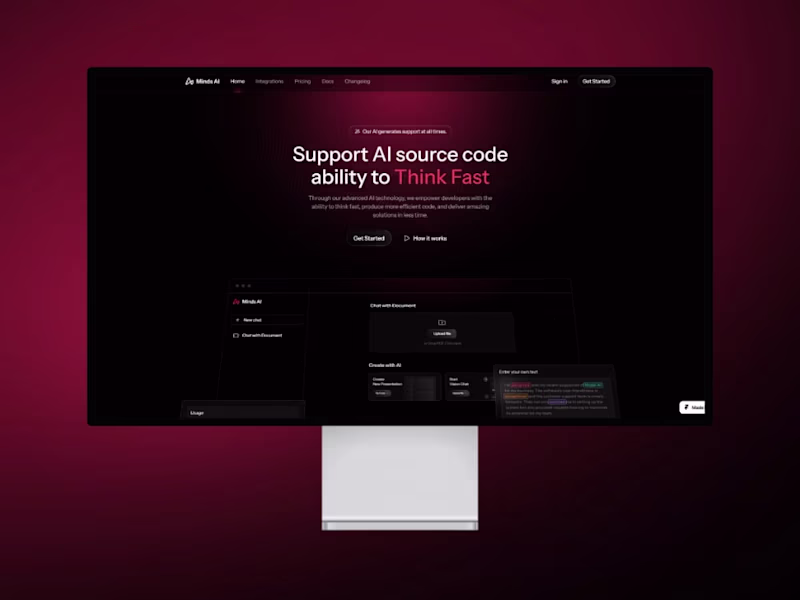 Cover image for Minds AI | Framer & Development