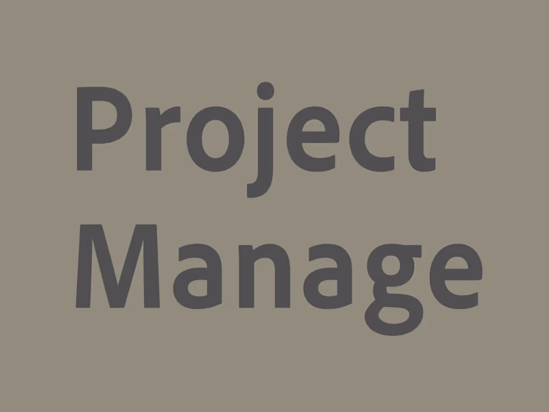 Cover image for Project Management