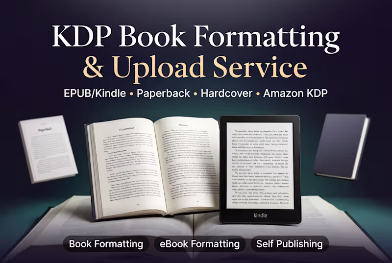 Cover image for KDP Book Formatting & Upload Service