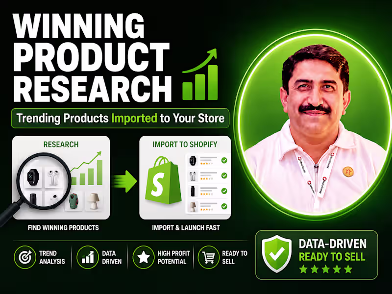 Cover image for Winning Product Research & Shopify Import