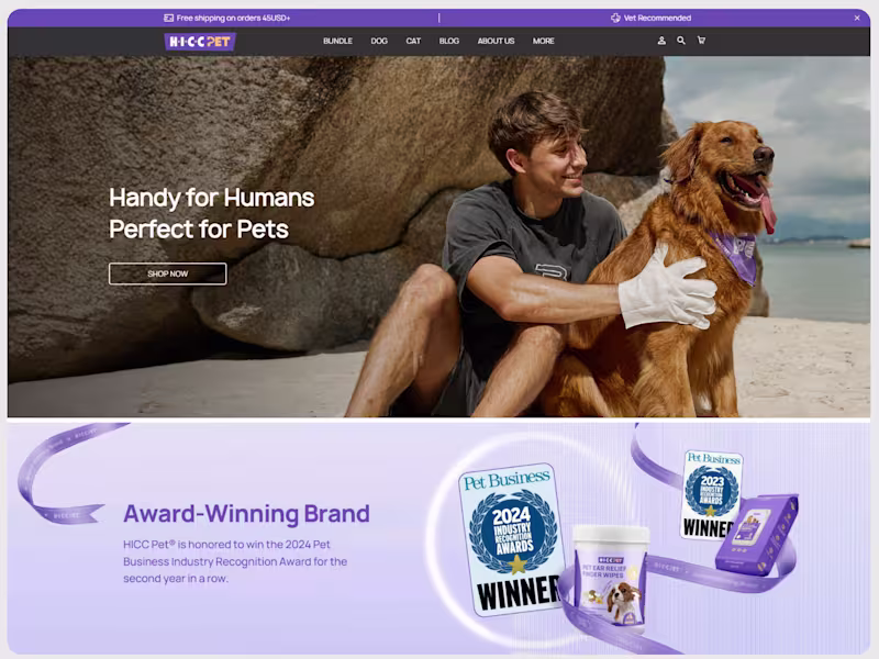 Cover image for Shopify Pet Store Website Design | Shopify Developer
