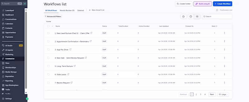 Cover image for GHL Funnel + Automation Setup