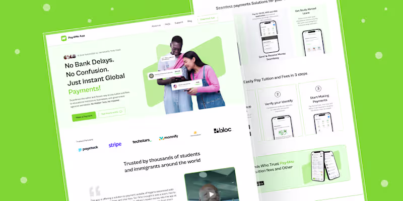 Cover image for Redesigning Pay4Me's Landing Page for High-Stakes Peace of Mind