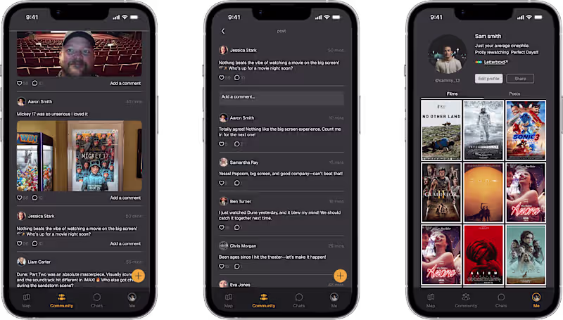 Cover image for Cinema Community App: Case Study