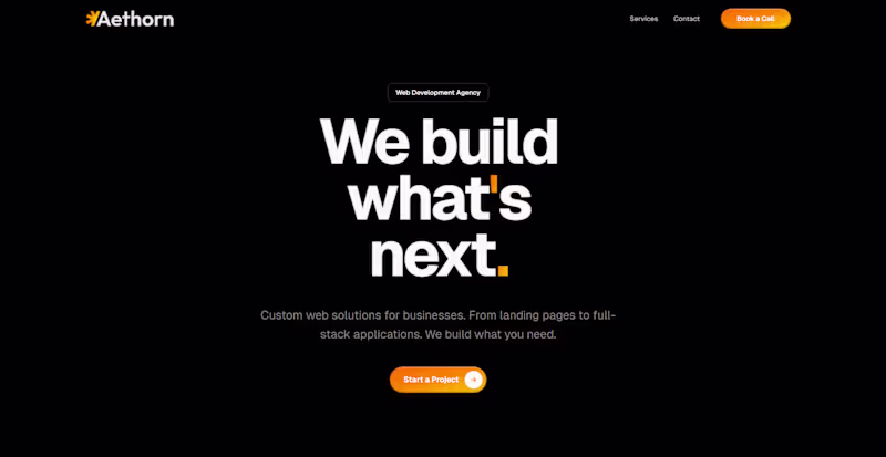 Cover image for Animated Landing Page with Booking