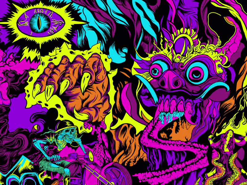 Cover image for Neo-Psychedelic Art Merchandise: Gong XI VOL 1 & VOL 2