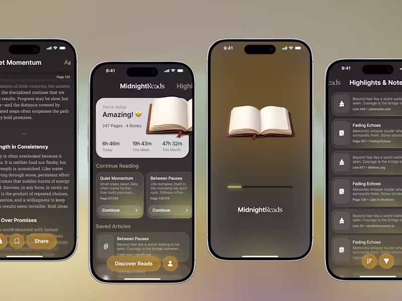 Cover image for MidnightReads is a calm, distraction-free