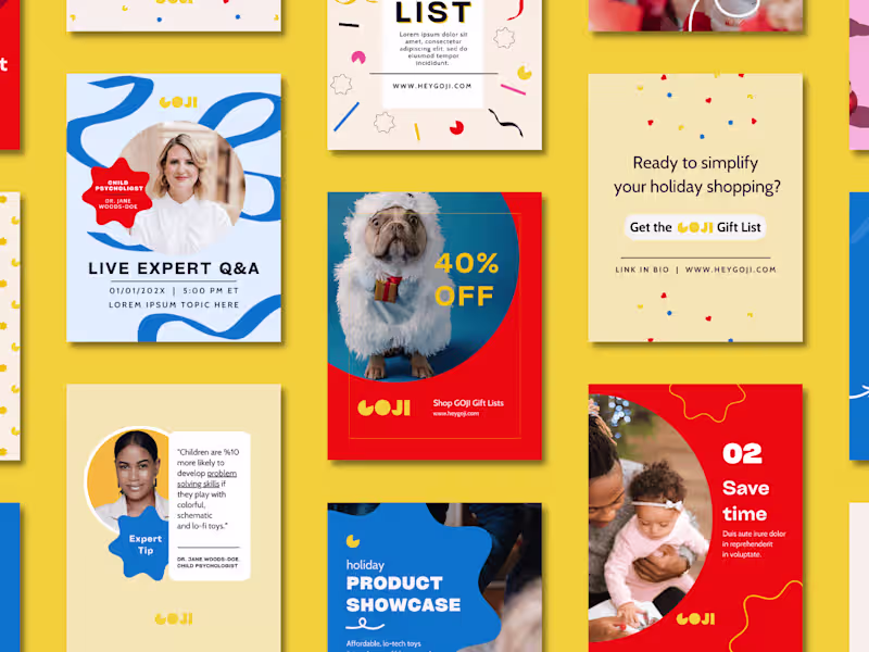 Cover image for GOJI Custom Template Design — Designed by Hannah Kate Kelley