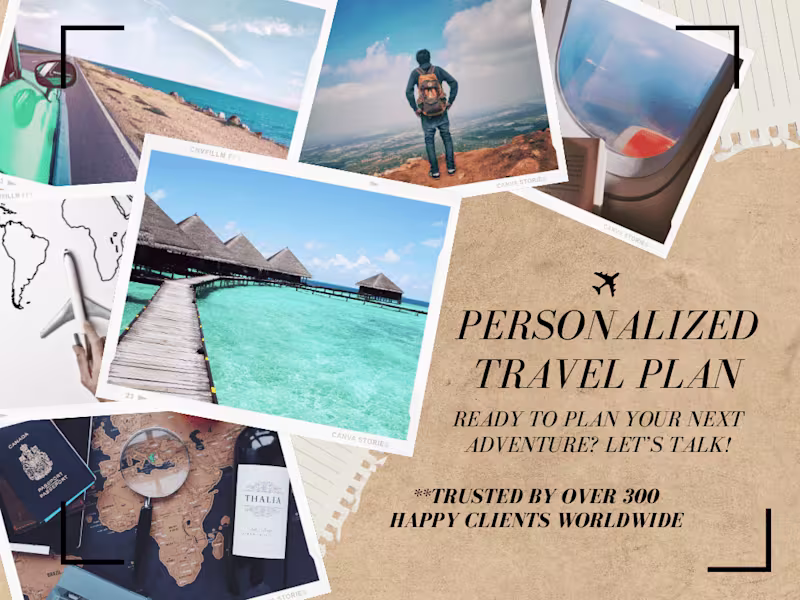 Cover image for Personalized Travel Plan Designed for You