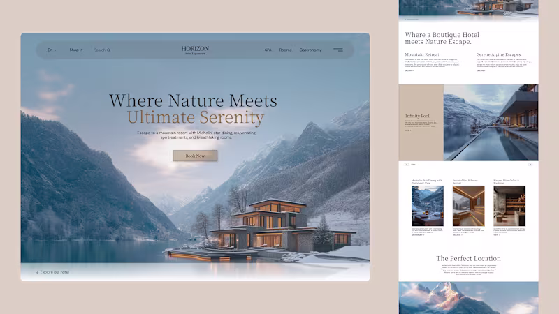 Cover image for Luxury Hotel Website