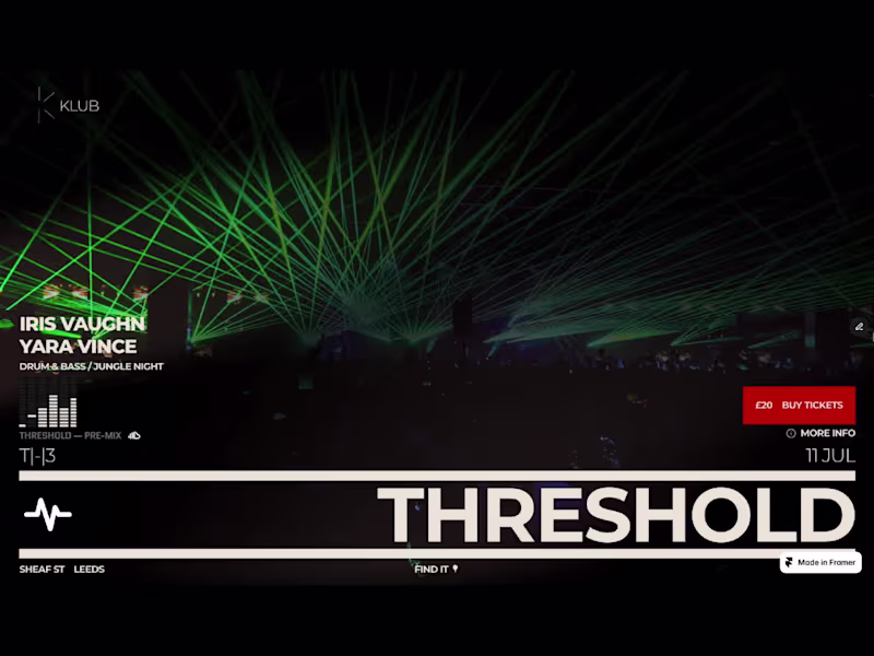 Cover image for Animated Music Event Landing Page