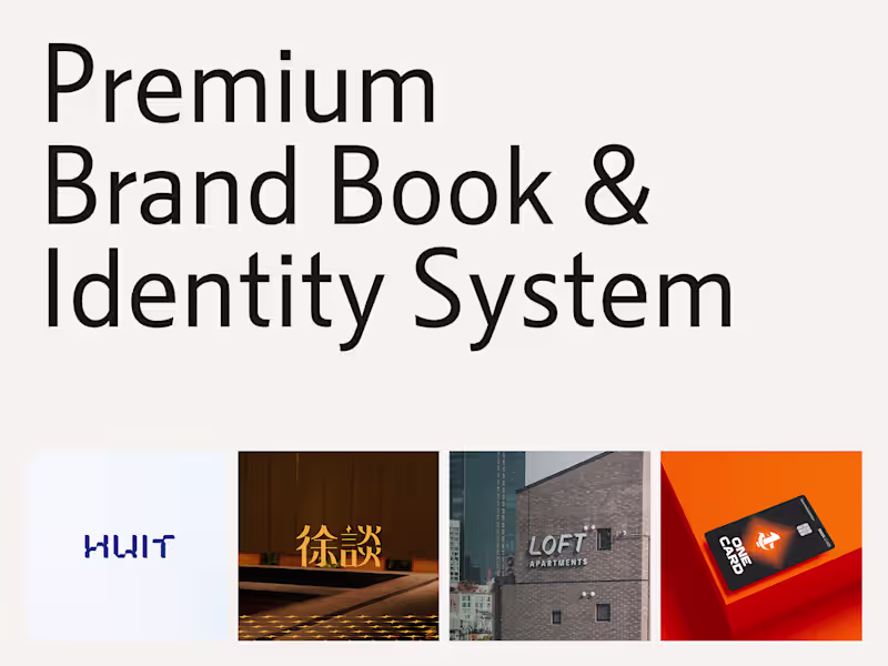 Cover image for Premium Brand Book & Identity System