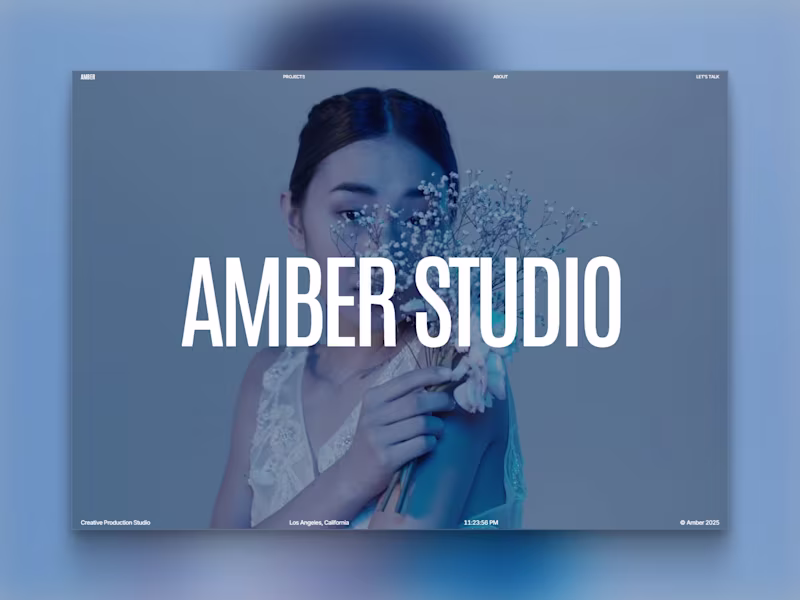 Cover image for Amber - Minimal Videography Framer Template