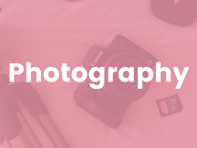 Cover image for Photography: Lifestyle, Portrait & Product