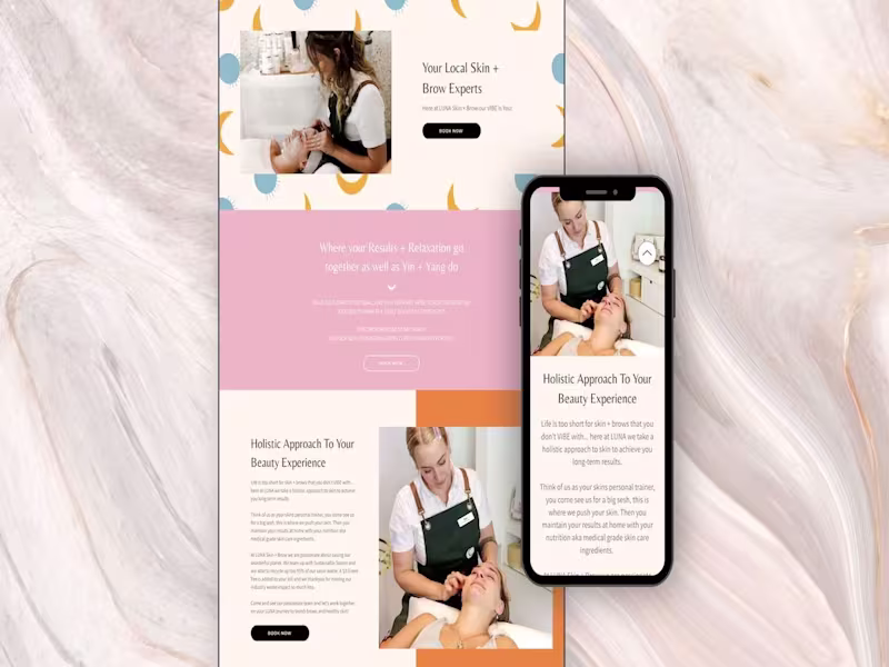 Cover image for Wix Website Design For A Beauty Salon