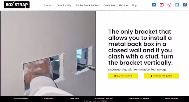 Cover image for Framer Ecommerce website design for Box Strap