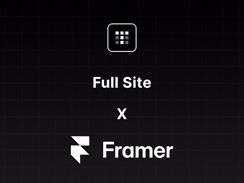 Cover image for Framer Multi-Page Website — 4 to 8 Pages