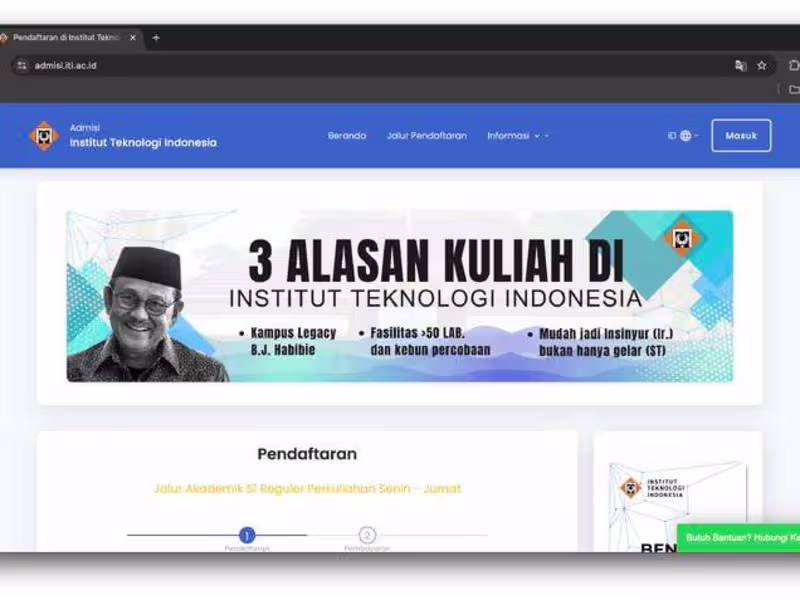 Cover image for Admisi Institut Teknologi Indonesia