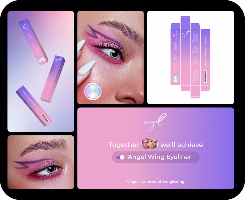 Cover image for Angel Wing Eyeliner | Packaging Design