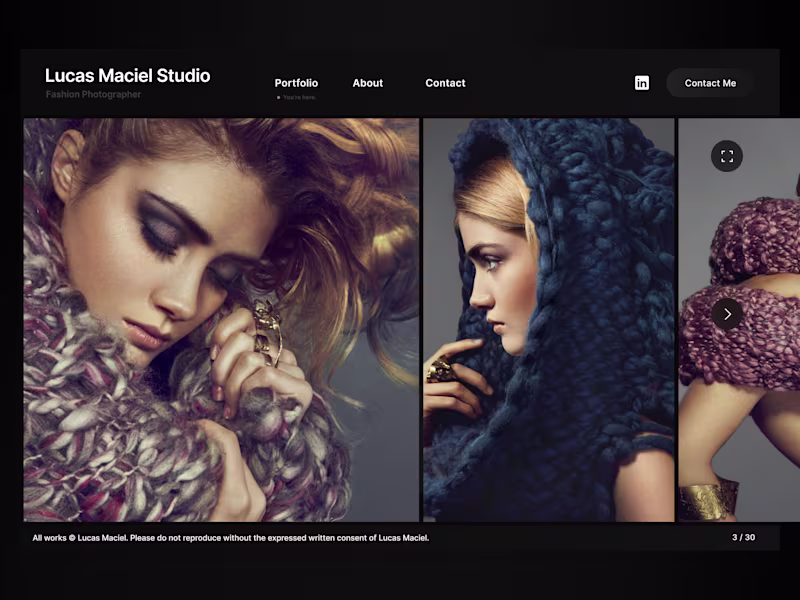 Cover image for Lucas Maciel Studio — Fashion Photography Portfolio
