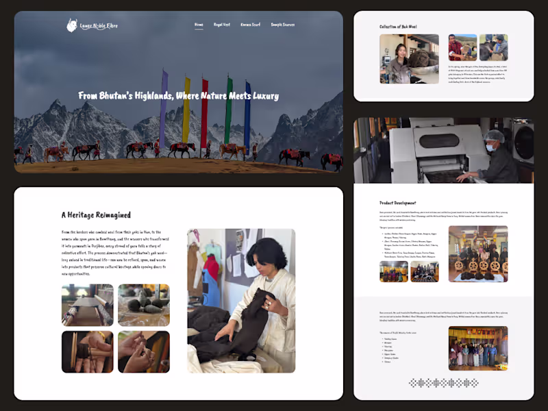 Cover image for A clean, product-focused website for Lanor Noble fibre, a hi...