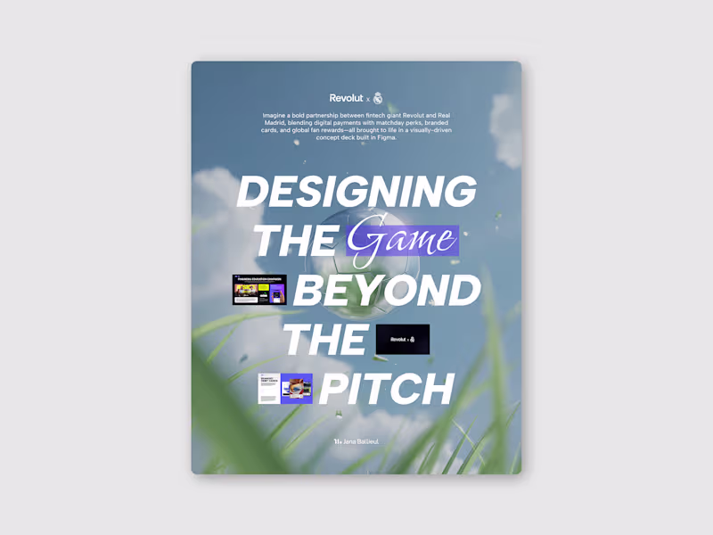 Cover image for Revolut × Real Madrid — Concept Deck (COPY)