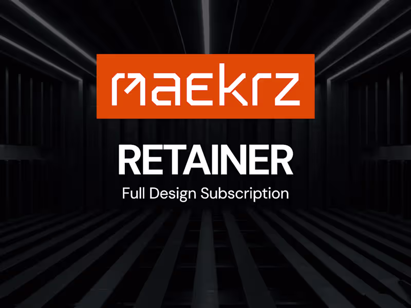 Cover image for Retainer 💻 All Design Services Included
