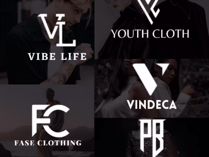 Cover image for I monogram, apparel text dj band music boutique clothing logo's 