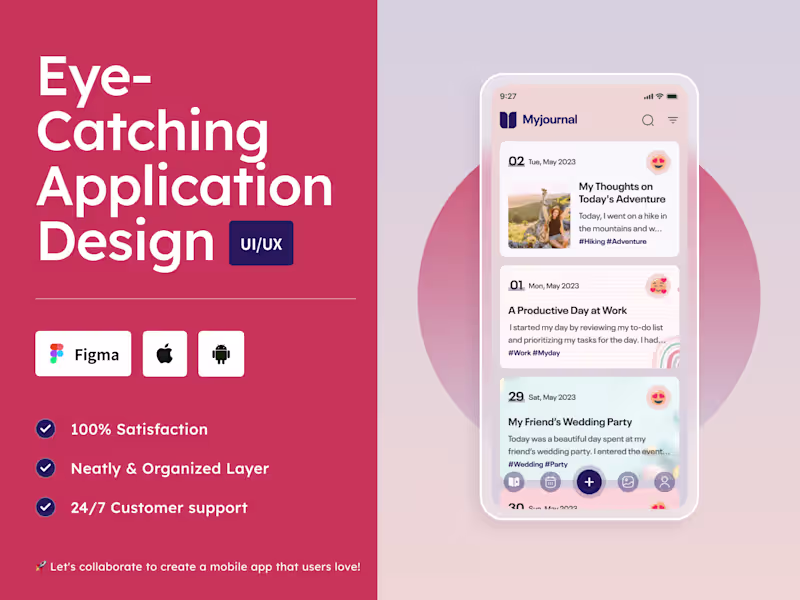 Cover image for Professional UI/UX Design for Mobile Application