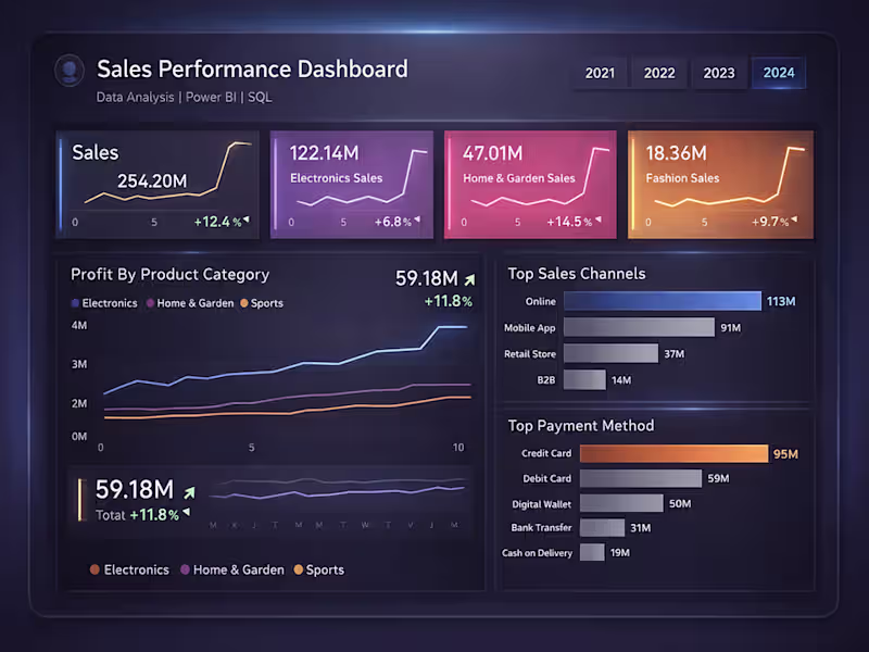 Cover image for E-commerce Revenue Decline Analysis | Power BI & SQL Dashboard