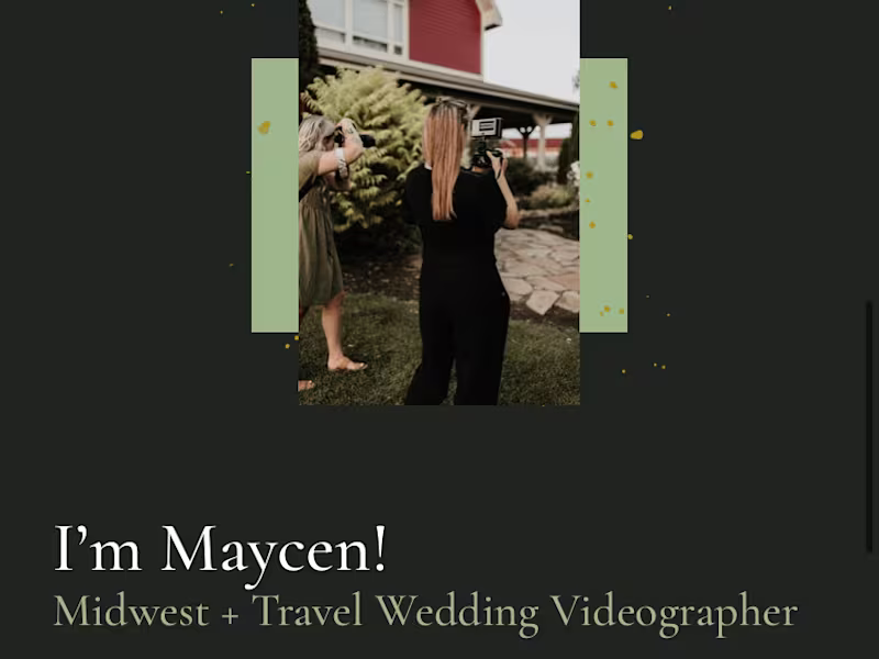 Cover image for Website Design For Wedding Videographer