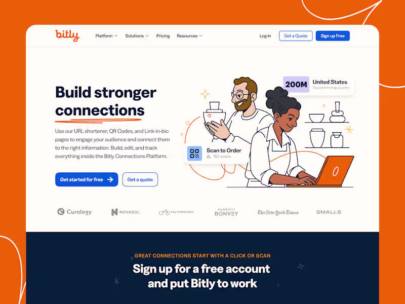 Cover image for Bitly Website Redesign