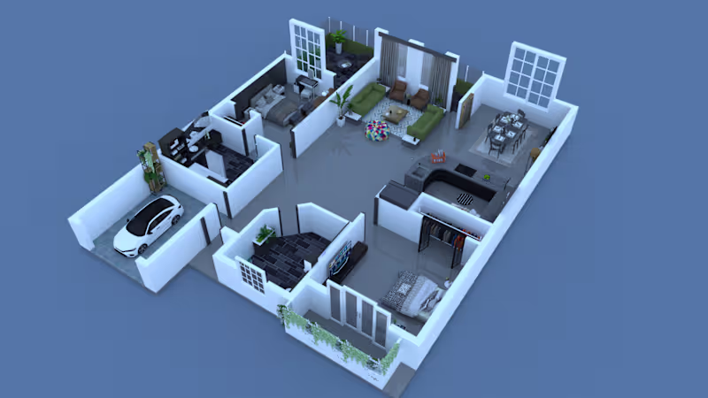 Cover image for 3D Floor Plan and Rendering