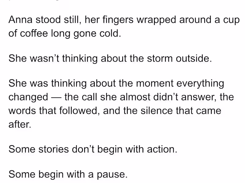 Cover image for :Short fiction writing sample showcasing