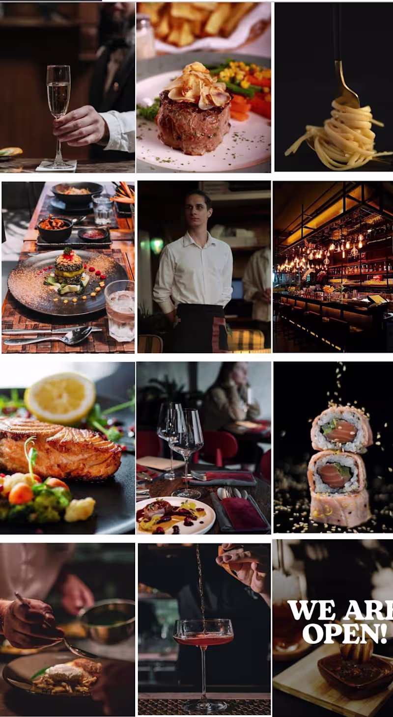 Cover image for Instagram Grid Design for a Restaurant