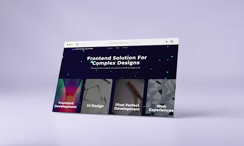 Cover image for Marketing website for Uplift Digital Solutions
