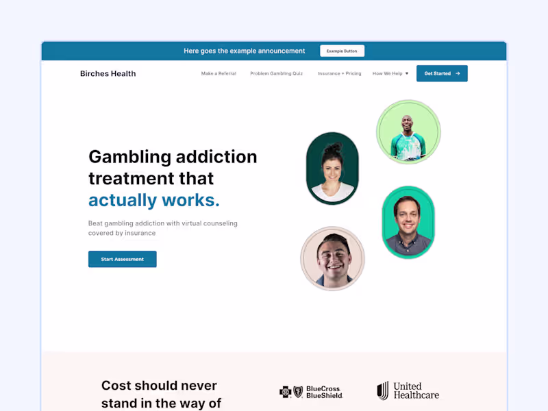 Cover image for Birches Health - Website Redesign & Framer Development