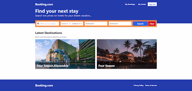 Cover image for Hotel Booking App