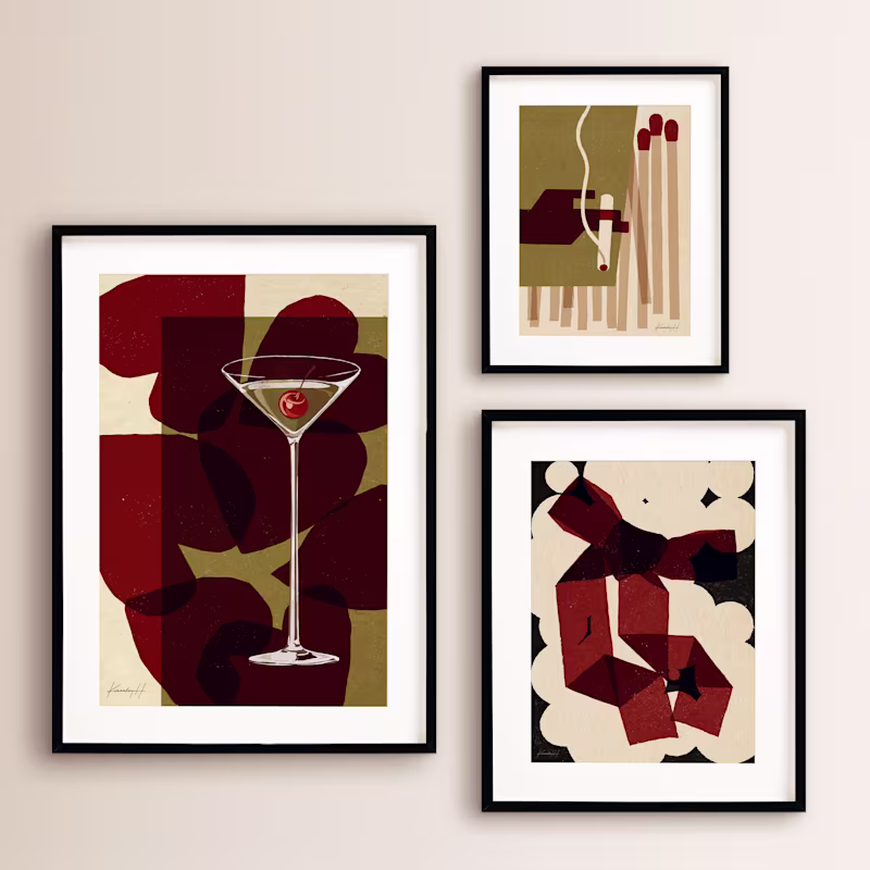 Cover image for Vintage-Inspired Abstract Prints