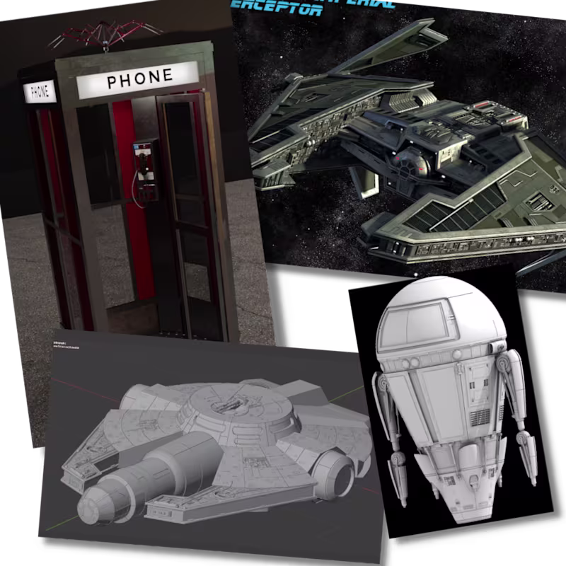 Cover image for Hard-surface 3D Model: Other WIP