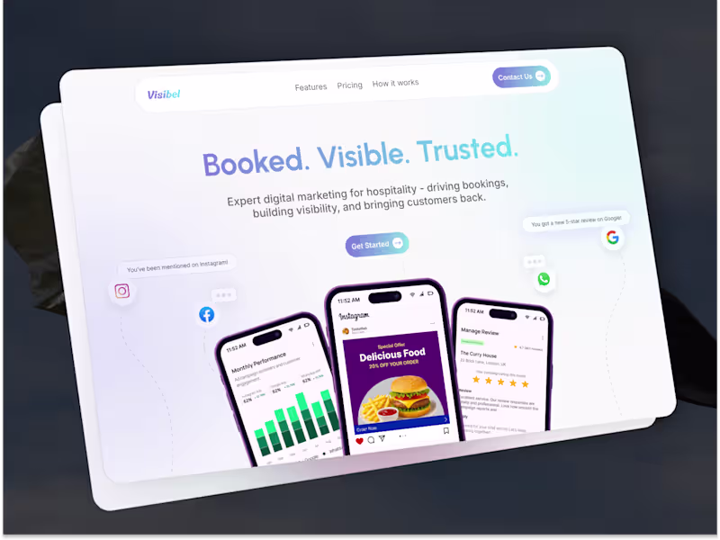 Cover image for Visibel – Digital Marketing for Hospitality Businesses