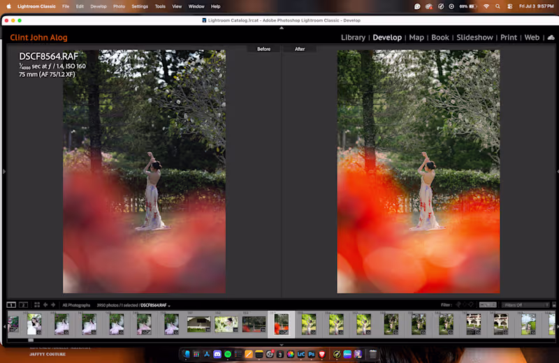 Cover image for Before & after photo editing