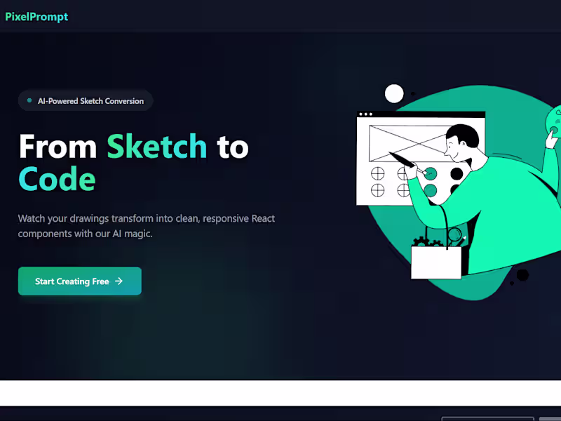 Cover image for AI-Powered Website Sketch Converter